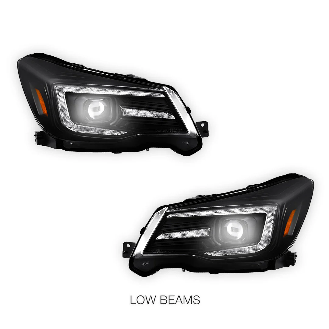 Subaru Forester SJ (2013- 2018) Halogen Model LED DRL Projector Headlights LH + RH - Image 5