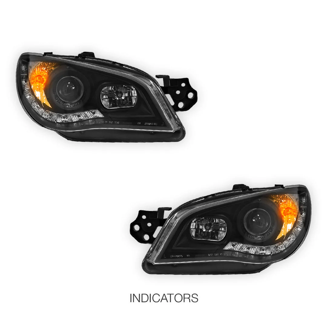 Subaru Impreza GD (2005 - 2007) Halogen Model LED DRL Projector Headlights LH + RH - Image 10
