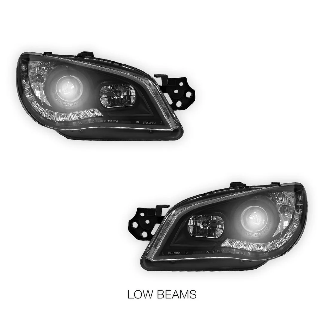 Subaru Impreza GD (2005 - 2007) Halogen Model LED DRL Projector Headlights LH + RH - Image 11