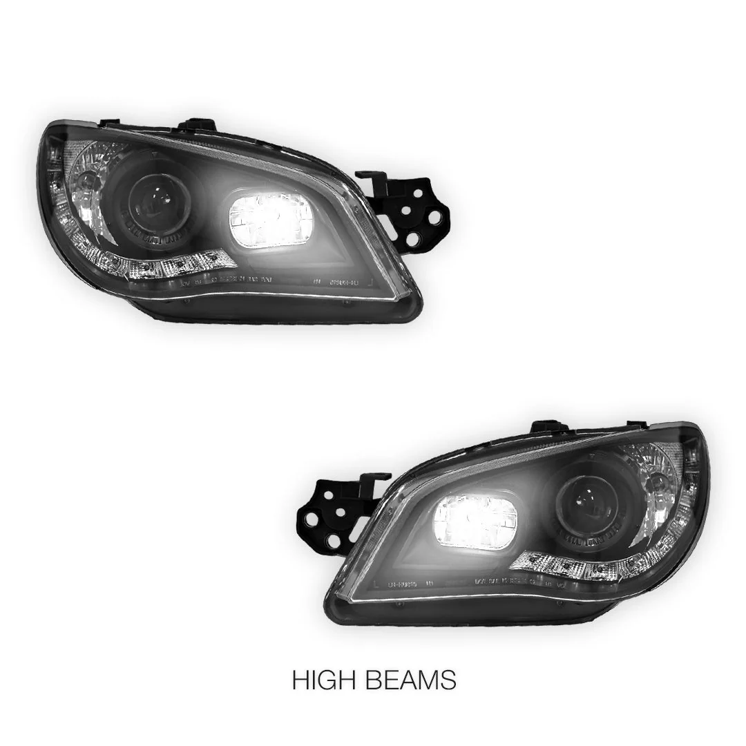Subaru Impreza GD (2005 - 2007) Halogen Model LED DRL Projector Headlights LH + RH - Image 12