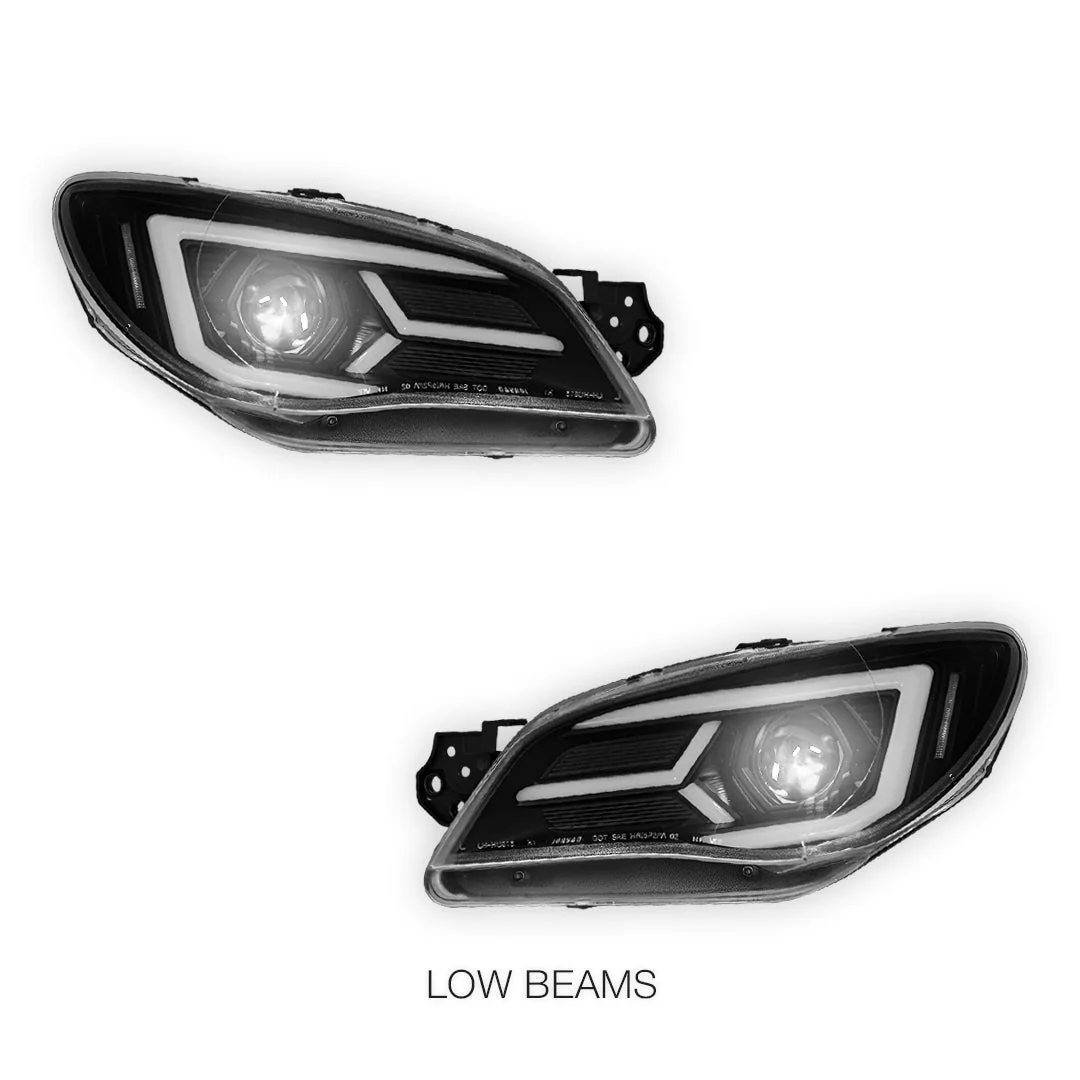 Subaru Impreza GD (2005 - 2007) Halogen Model LED DRL Projector Headlights LH + RH - Image 17