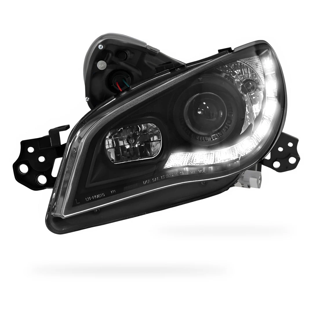 Subaru Impreza GD (2005 - 2007) Halogen Model LED DRL Projector Headlights LH + RH - Image 7