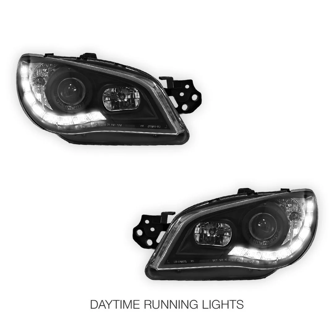 Subaru Impreza GD (2005 - 2007) Halogen Model LED DRL Projector Headlights LH + RH - Image 9