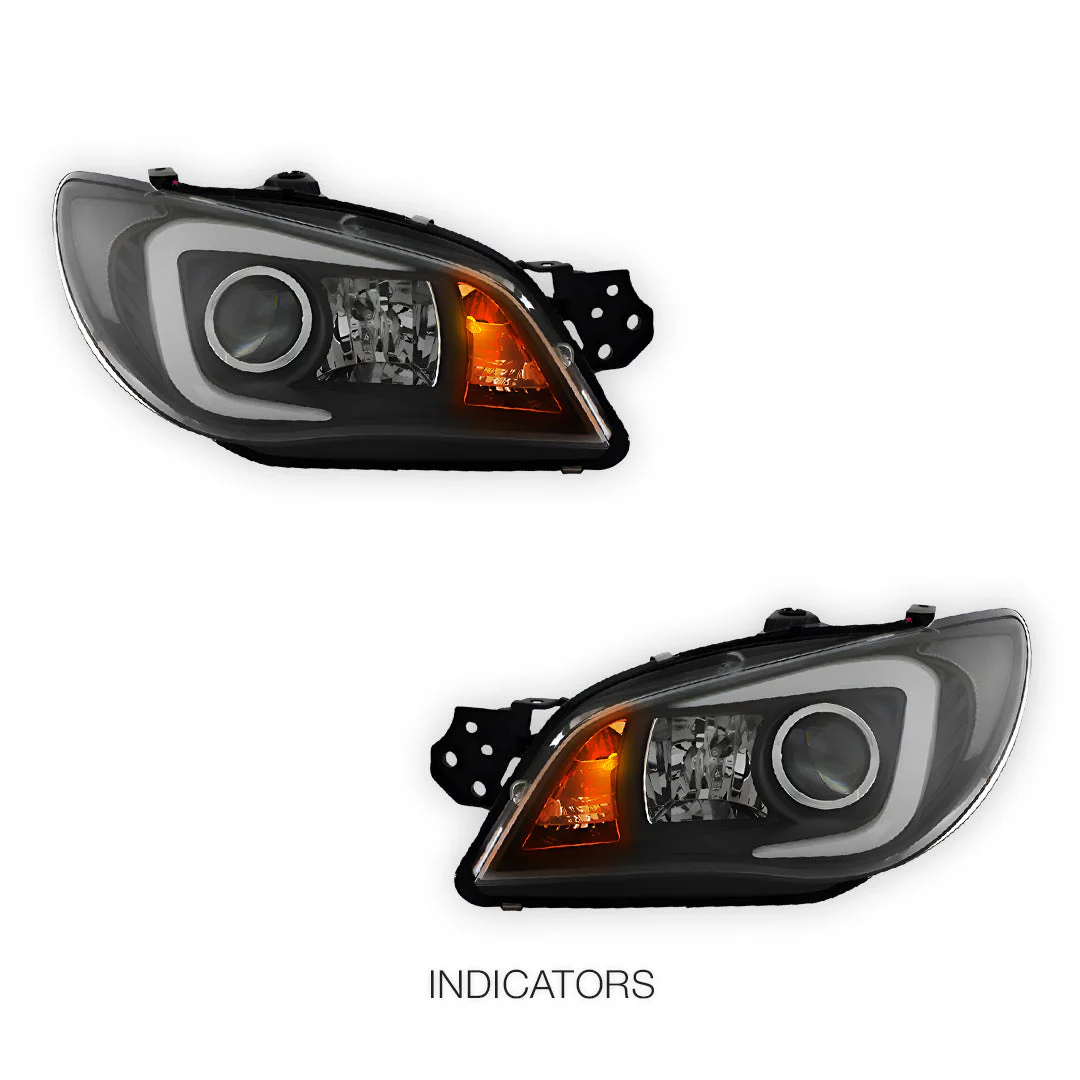 Subaru Impreza GD (2005 - 2007) Xenon Model LED 3D Stripe DRL Projector Headlights LH + RH - Image 3