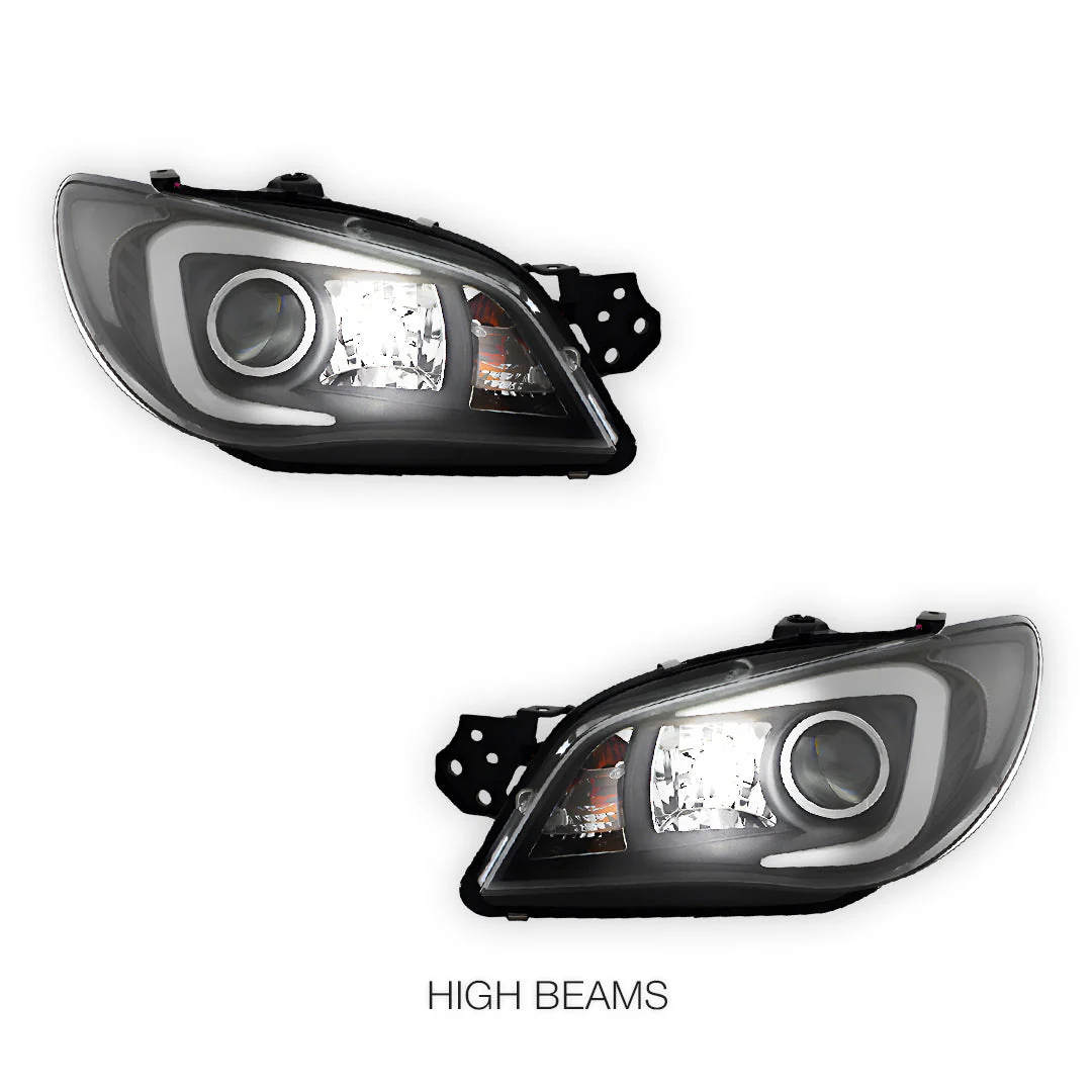 Subaru Impreza GD (2005 - 2007) Xenon Model LED 3D Stripe DRL Projector Headlights LH + RH - Image 5