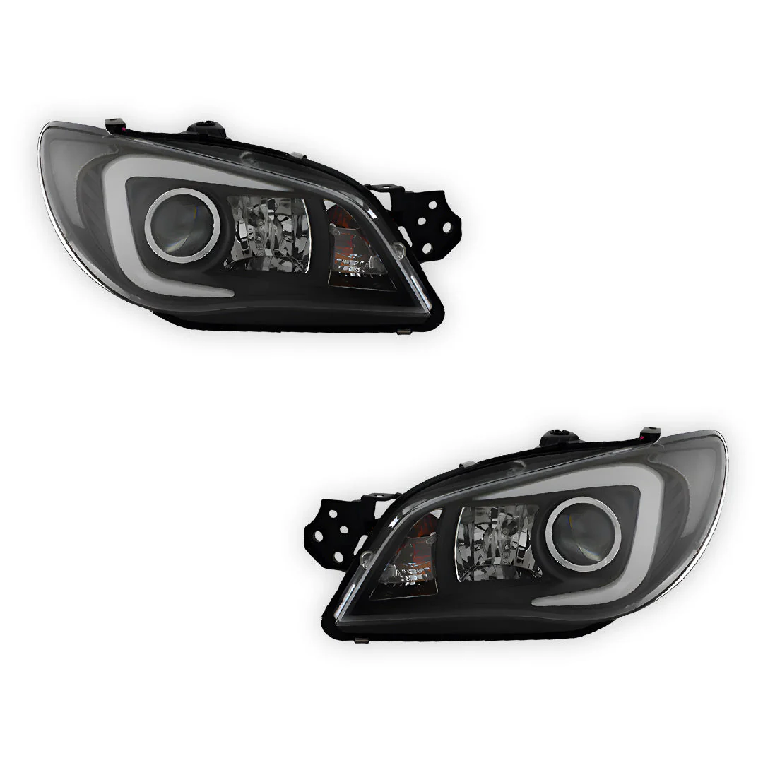 Subaru Impreza GD (2005 - 2007) Xenon Model LED 3D Stripe DRL Projector Headlights LH + RH - Image 6