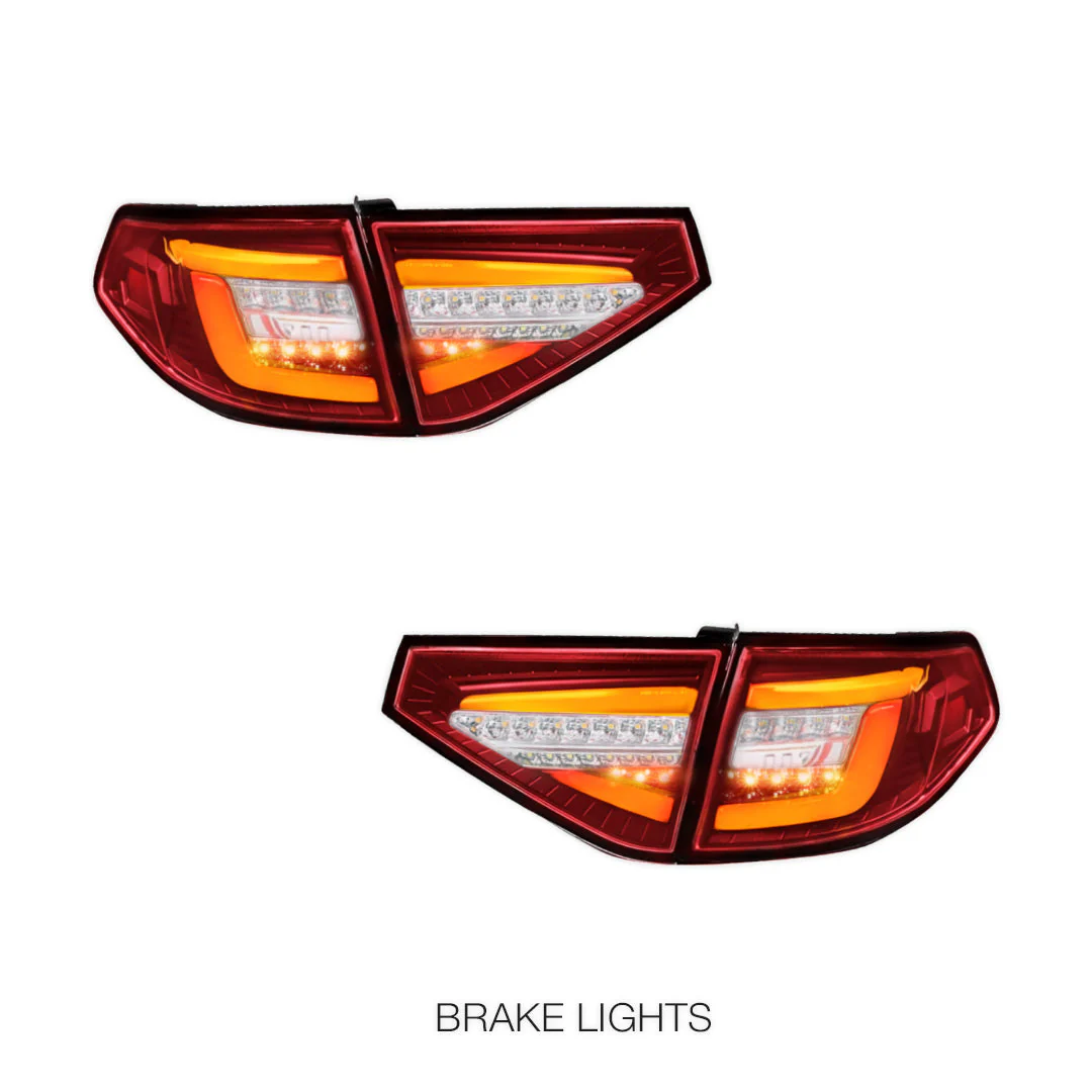 Subaru Impreza GE / GP (2007 - 2013) Sequential 3D LED Stripe Bar Tail Lights LH + RH - Image 10