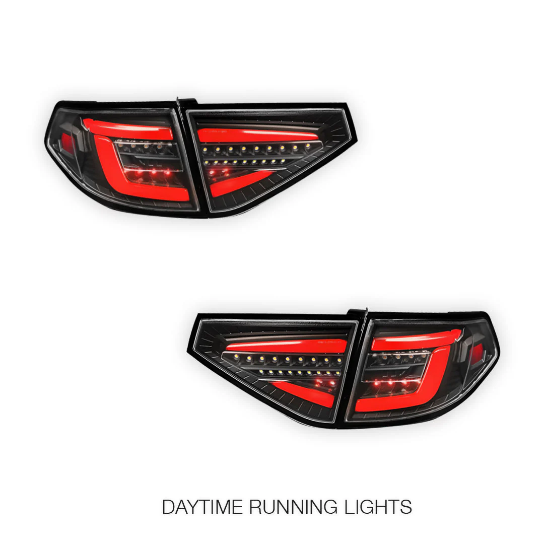 Subaru Impreza GE / GP (2007 - 2013) Sequential 3D LED Stripe Bar Tail Lights LH + RH - Image 2
