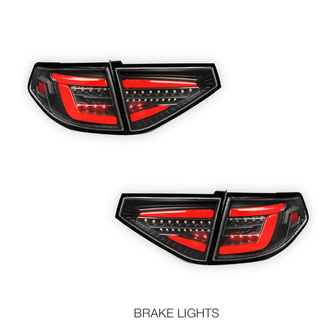 Subaru Impreza GE / GP (2007 - 2013) Sequential 3D LED Stripe Bar Tail Lights LH + RH - Image 4