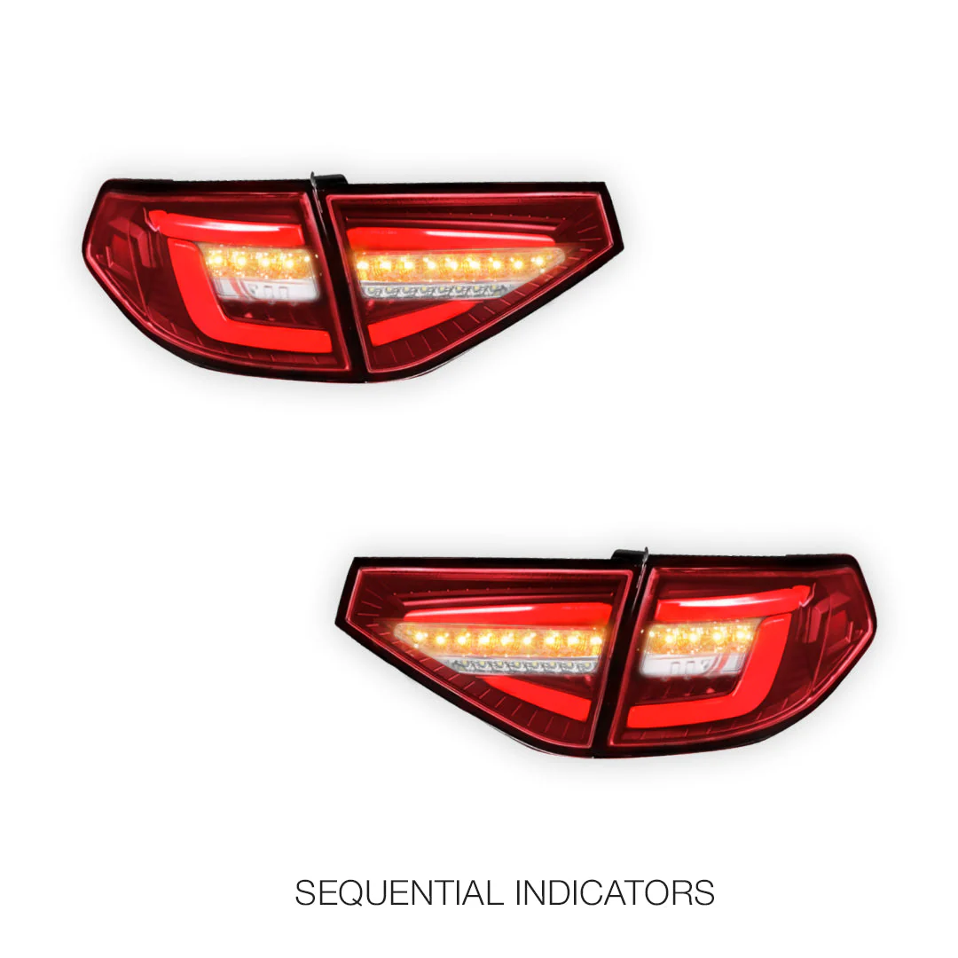 Subaru Impreza GE / GP (2007 - 2013) Sequential 3D LED Stripe Bar Tail Lights LH + RH - Image 9