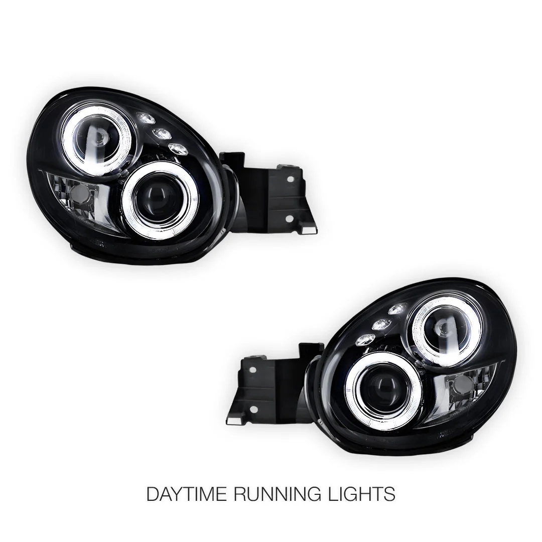 Subaru Impreza GD (2001 - 2003) Angel-Eyes DRL Projector Headlights Bugeye LH + RH - Image 2