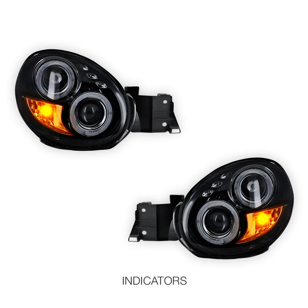 Subaru Impreza GD (2001 - 2003) Angel-Eyes DRL Projector Headlights Bugeye LH + RH - Image 3
