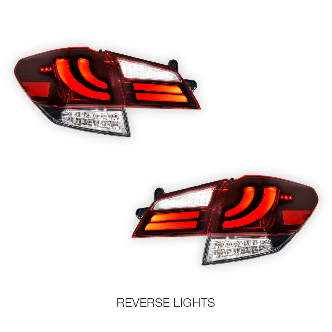 Subaru Liberty BM GEN 5 (2009 - 2014) Crystal-Eye Clear Red Sequential Full LED Tail Lights LH + RH - Image 5