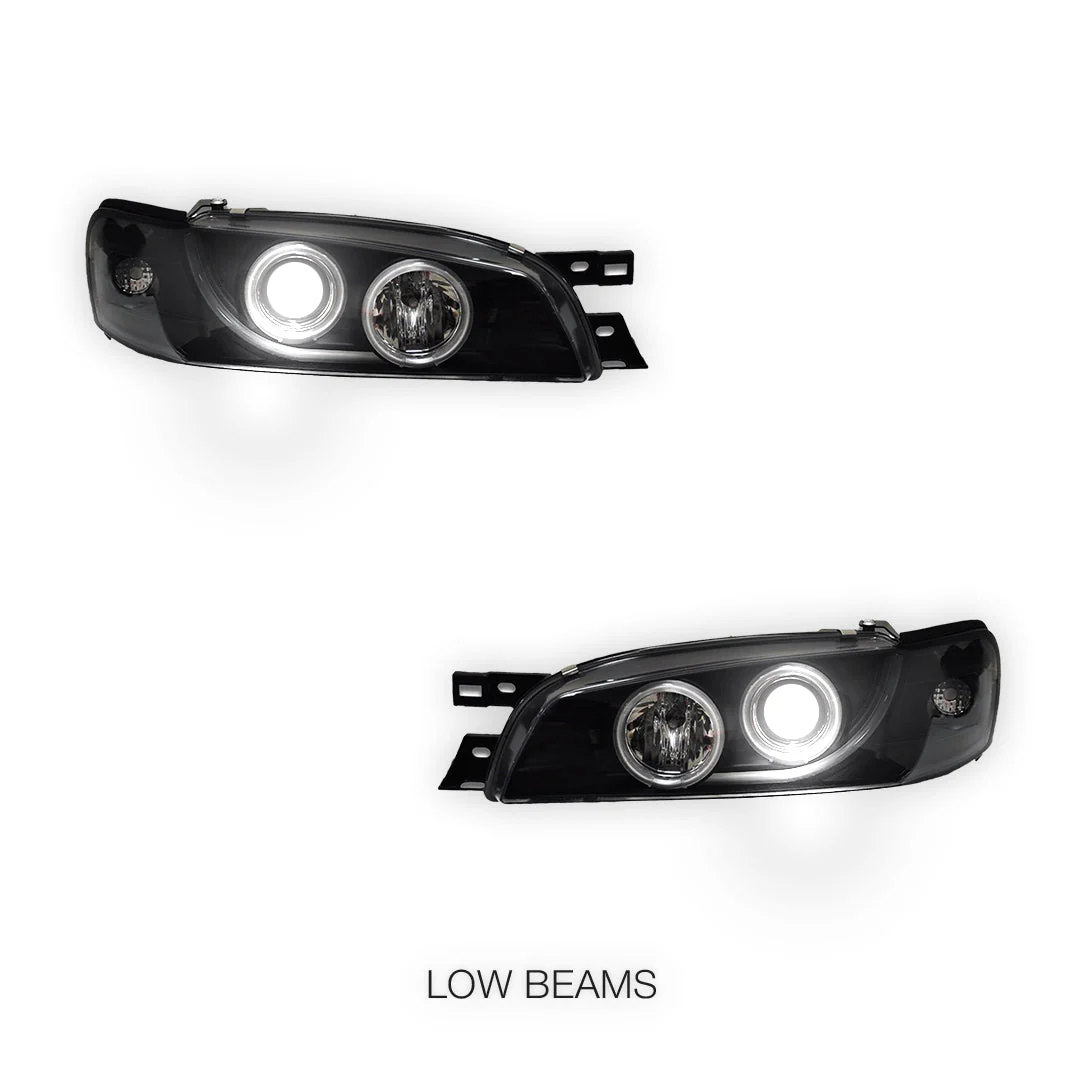 Subaru WRX GC / GF STI (1994 - 2000) CCFL Angel-Eyes DRL Projector Headlights LH + RH - Image 4