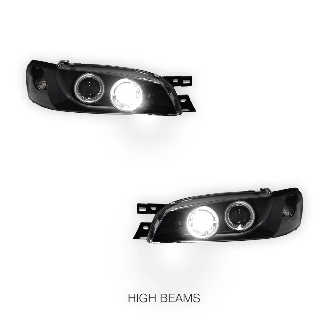 Subaru WRX GC / GF STI (1994 - 2000) CCFL Angel-Eyes DRL Projector Headlights LH + RH - Image 5