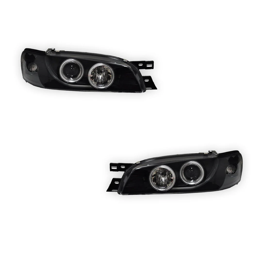 Subaru WRX GC / GF STI (1994 - 2000) CCFL Angel-Eyes DRL Projector Headlights LH + RH - Image 6