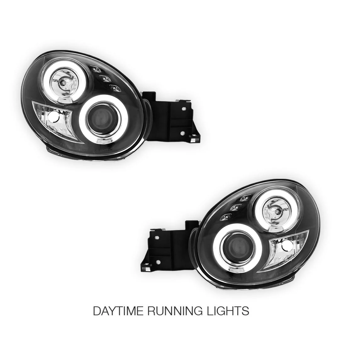 Subaru WRX GD (2001 - 2003) Angel-Eyes DRL Projector Headlights Bugeye LH + RH - Image 2