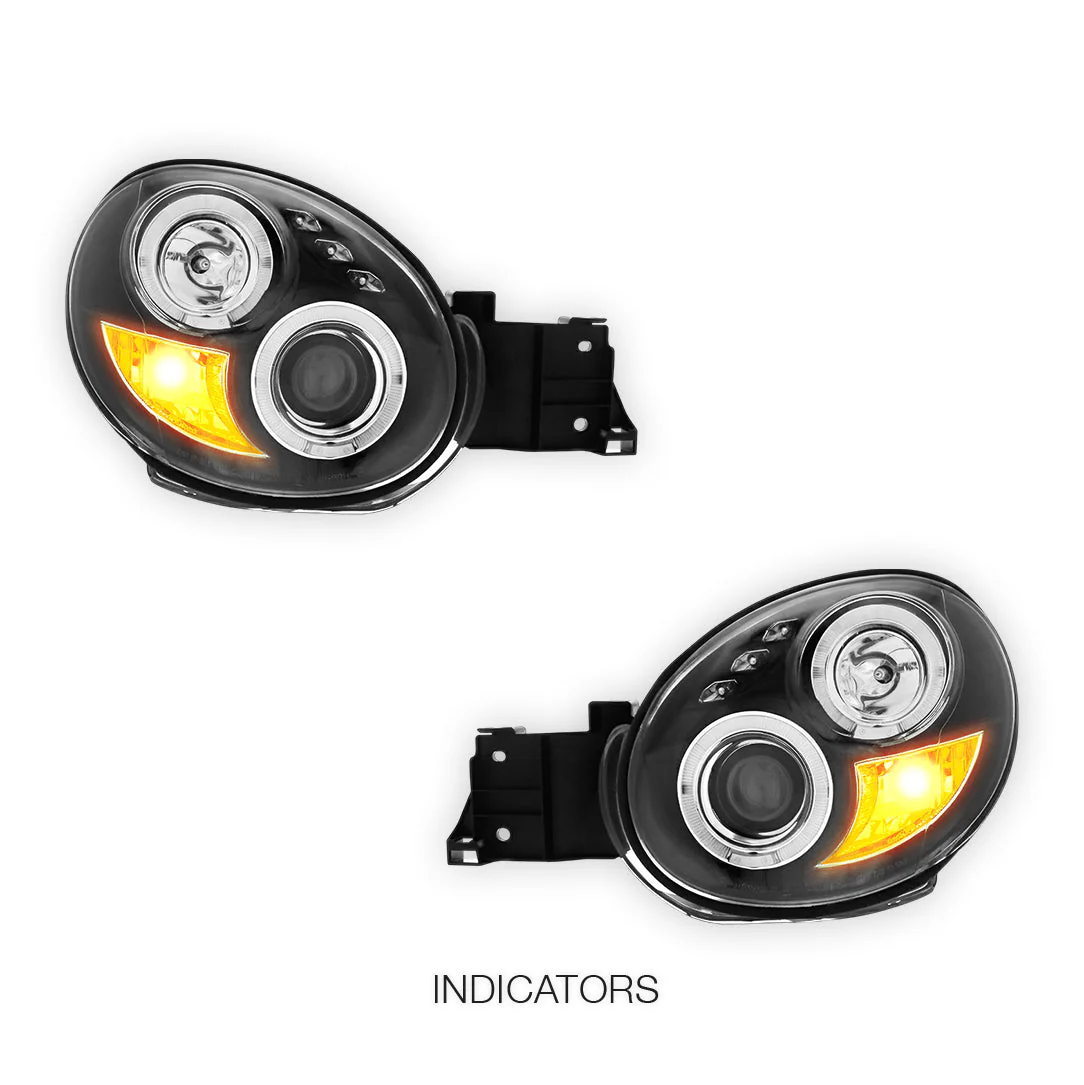 Subaru WRX GD (2001 - 2003) Angel-Eyes DRL Projector Headlights Bugeye LH + RH - Image 3