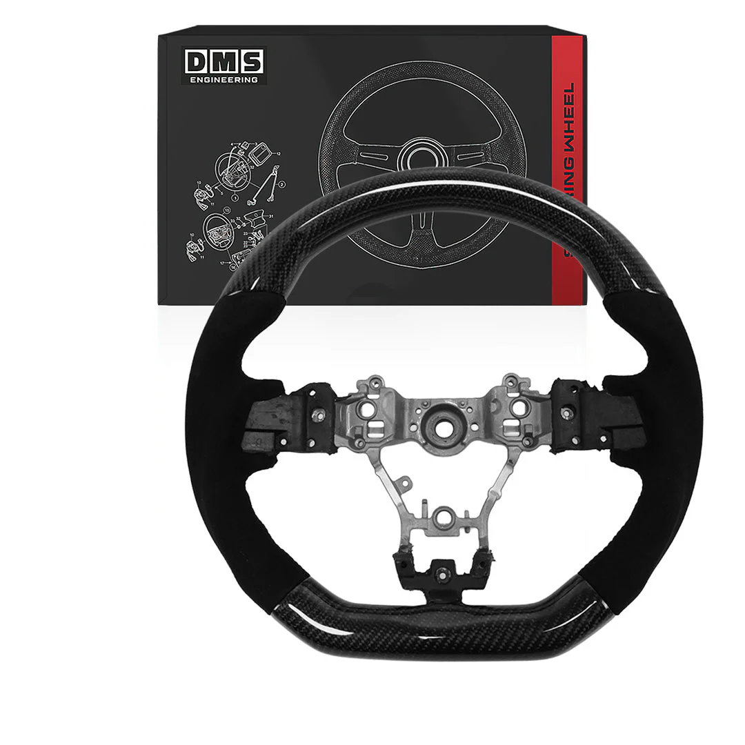 Subaru WRX VA (2014 - 2019) Carbon Fibre Alcantara Black Stitching Steering Wheel
