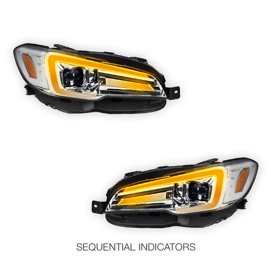 Subaru WRX VA STI (2014 - 2021) Full LED DRL & Sequential Indicator Projector Headlights LH + RH - Image 9