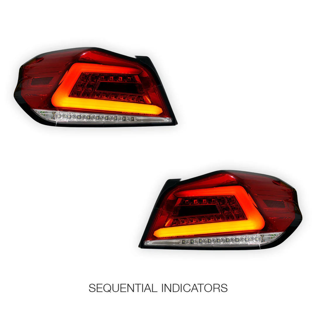 Subaru WRX VA (2014 - 2021) Sequential LED 3D Stripe Bar Tail Lights LH + RH - Image 3