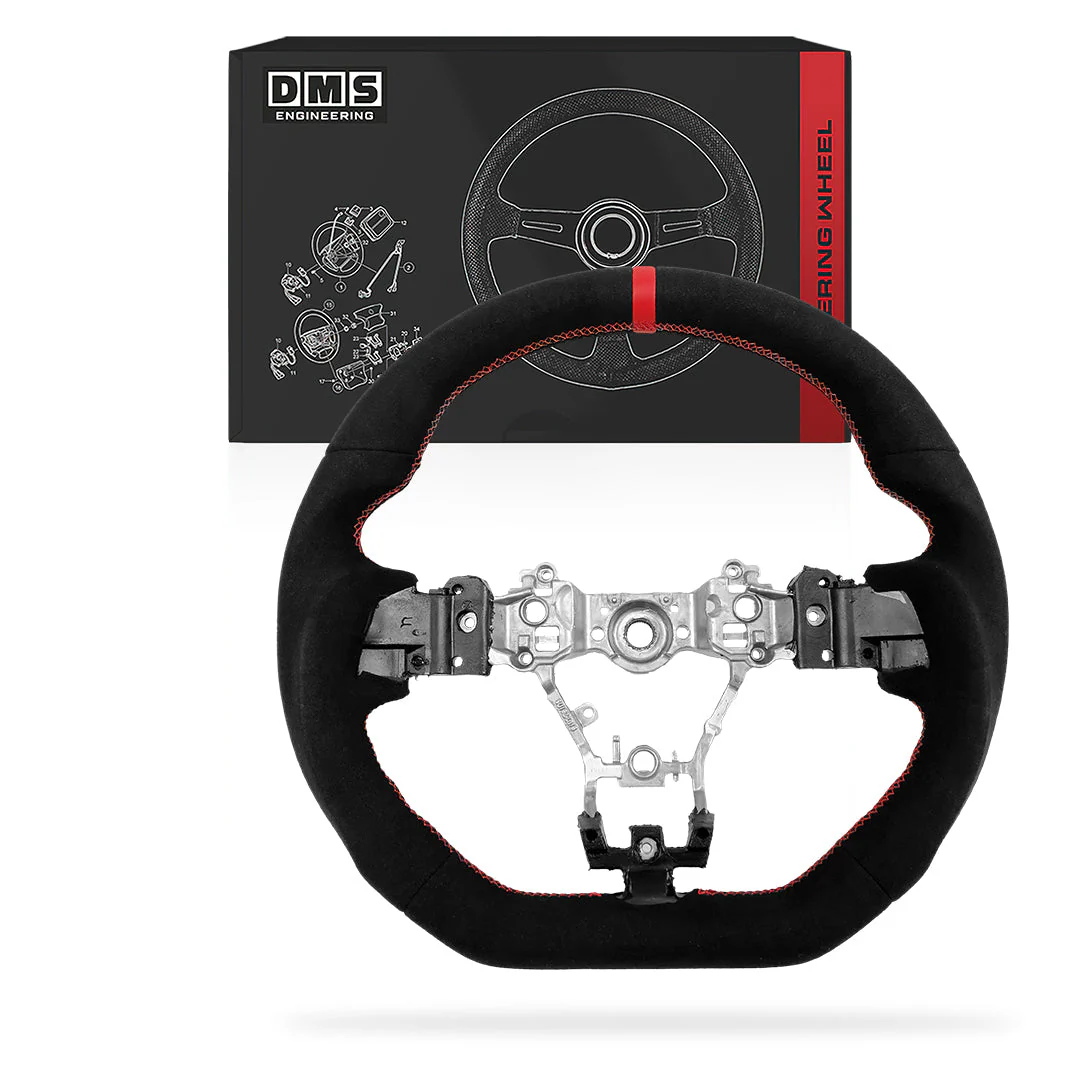 Subaru WRX VA (2015 - 2021) Carbon Fiber Red Line / Red Stitching Steering Wheel - Image 2