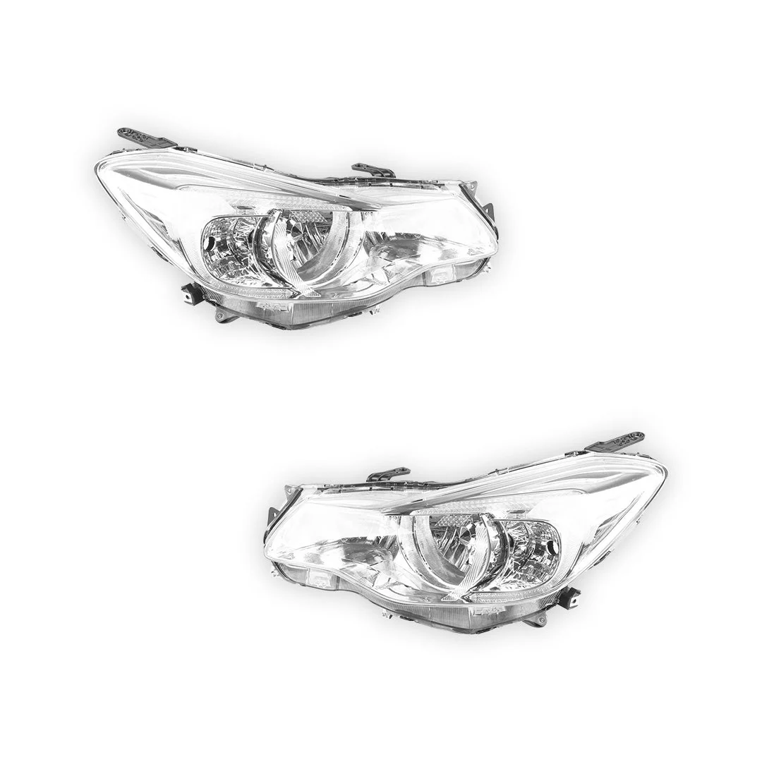 Subaru XV G4X (2012 - 2015) Chrome Halogen OEM Style Headlights LH + RH - Image 2