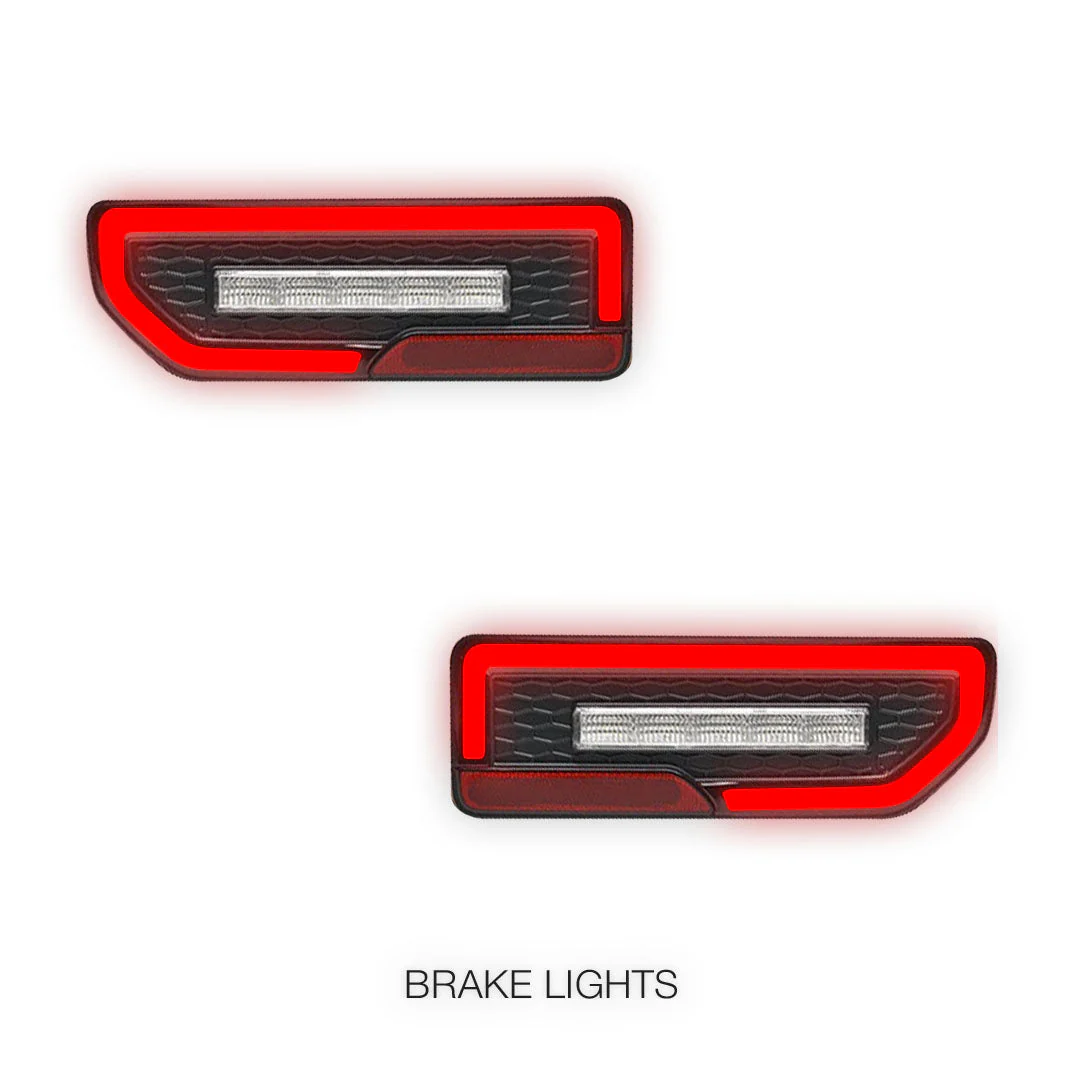 Suzuki Jimny JB74 (2019 - 2024) JDM Clear Red Sequential LED Tail Lights LH + RH - Image 4