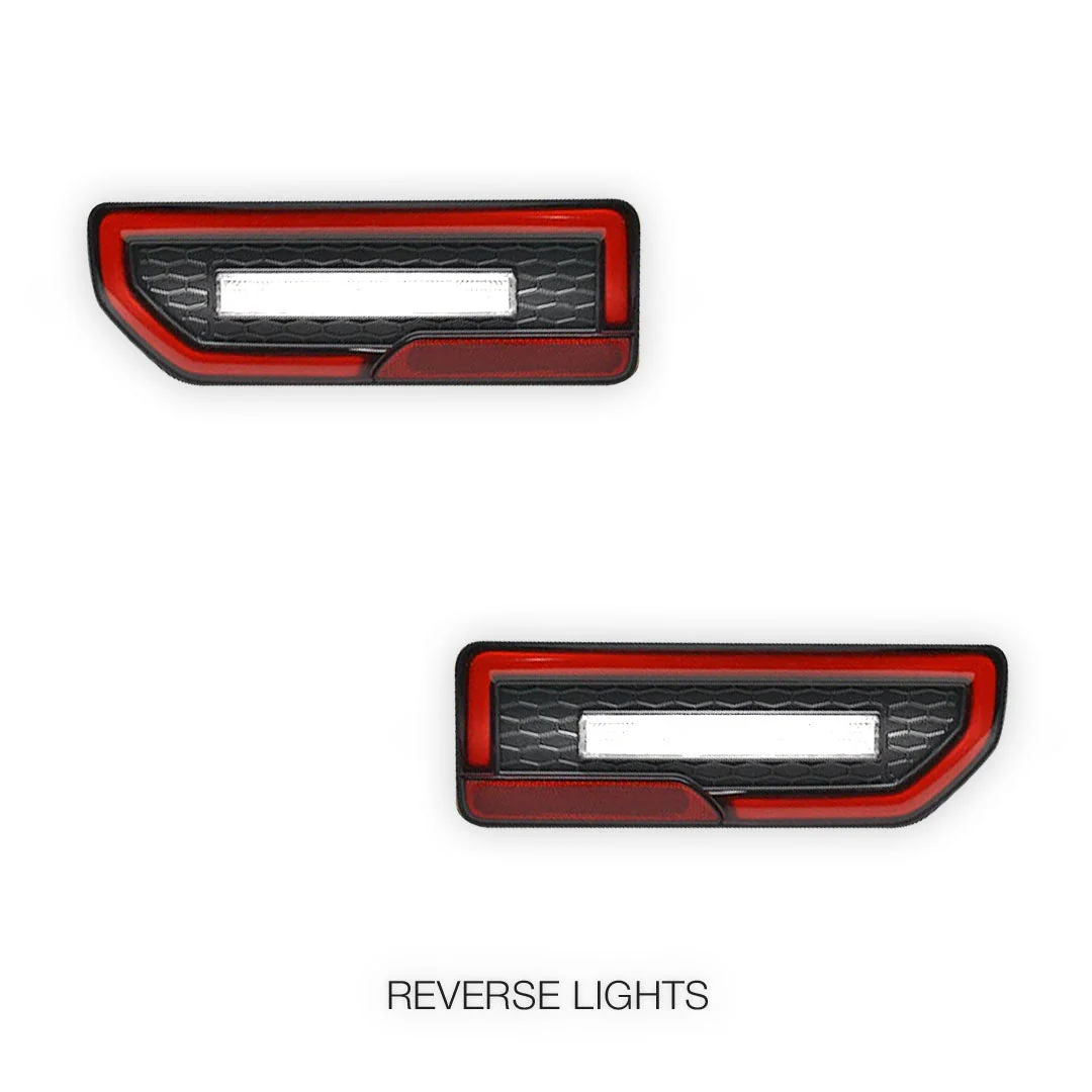Suzuki Jimny JB74 (2019 - 2024) JDM Clear Red Sequential LED Tail Lights LH + RH - Image 5
