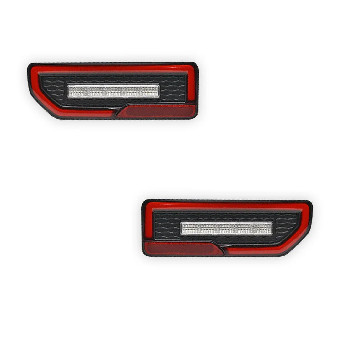 Suzuki Jimny JB74 (2019 - 2024) JDM Clear Red Sequential LED Tail Lights LH + RH - Image 6