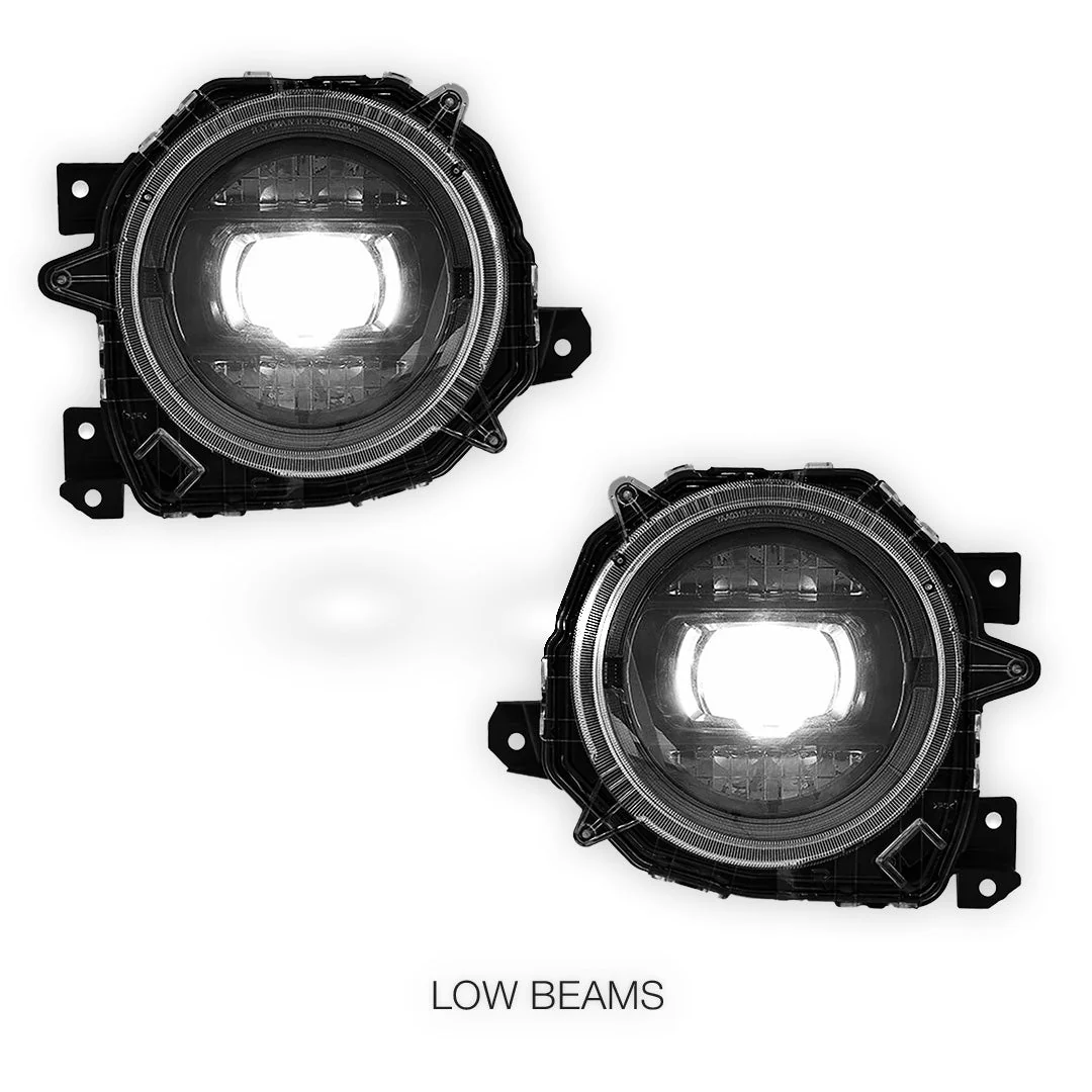 Suzuki Jimny JB74 (2019 - 2025) AMG G63 Style LED DRL Projector Headlights LH + RH - Image 4