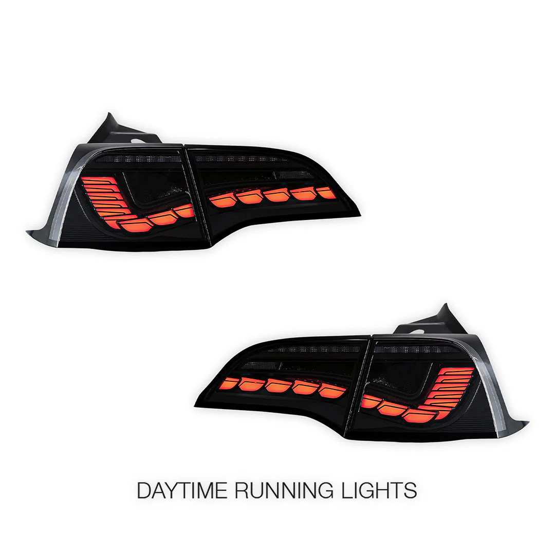 Tesla Model Y SUV (2022) Sequential Clear Tail Lights LH + RH - Image 2