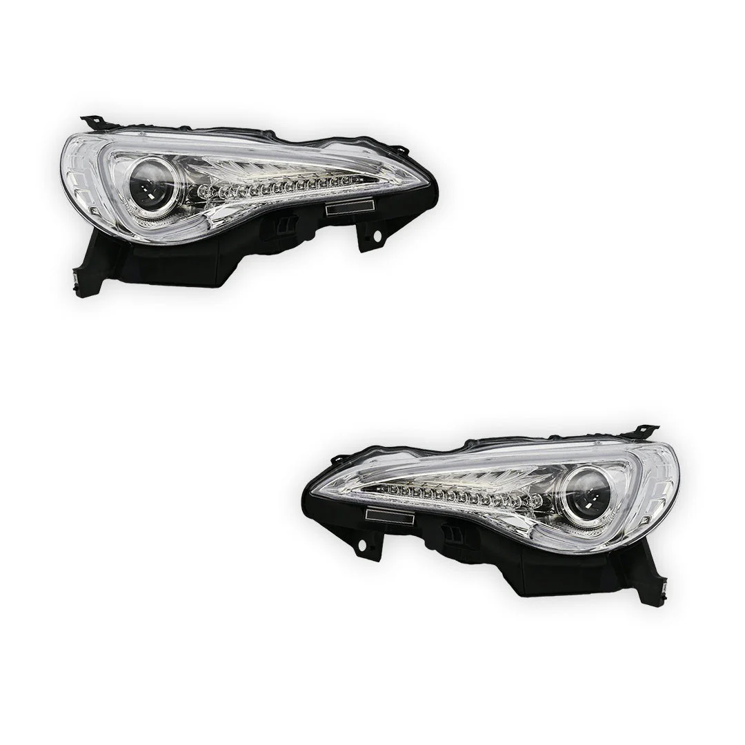 Toyota 86 1st Gen (2012 - 2016) Crystal Clear LED DRL Headlights LH + RH - Image 6