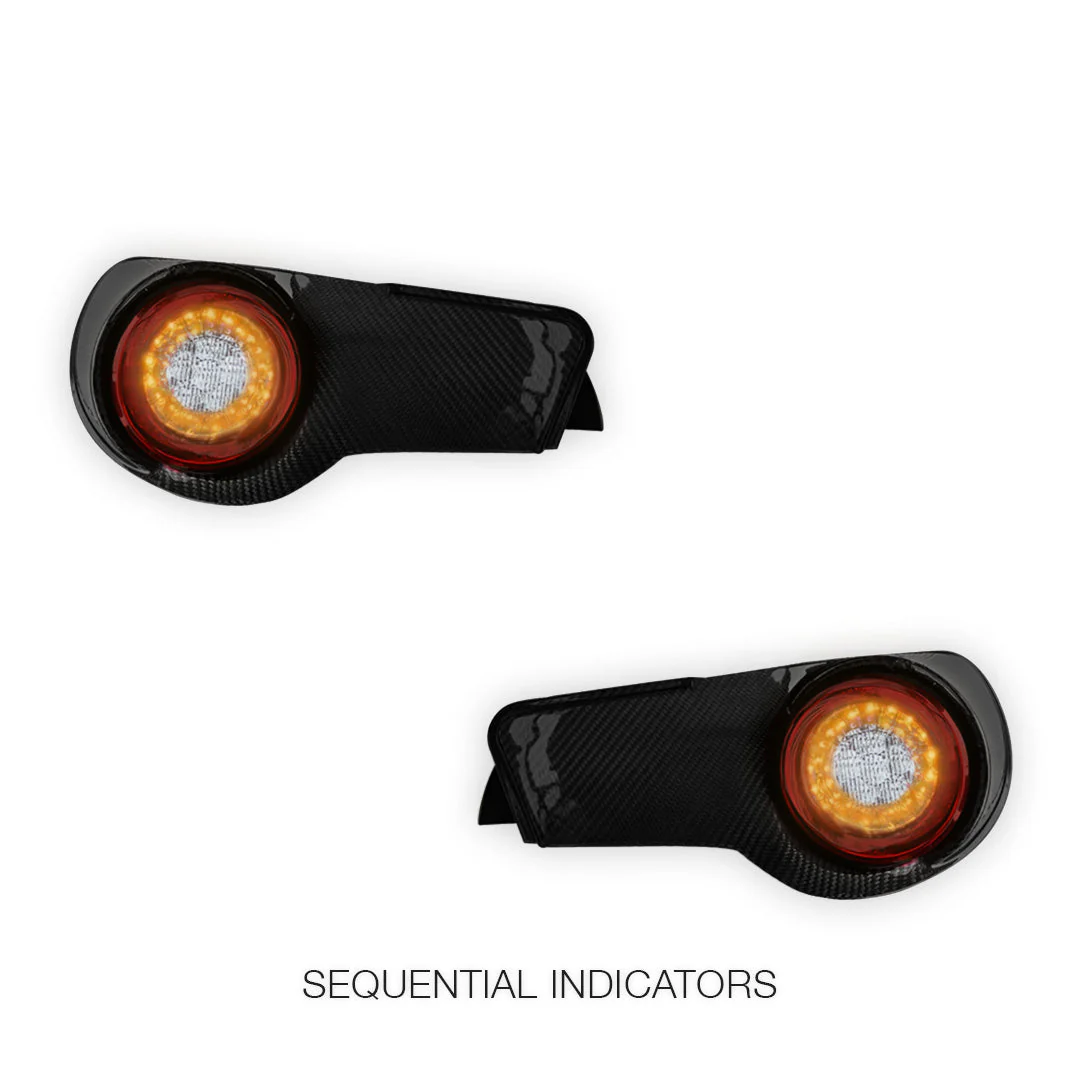Toyota 86 1st Gen (2012 - 2021) Carbon LED Tail Lights LH + RH - Image 3