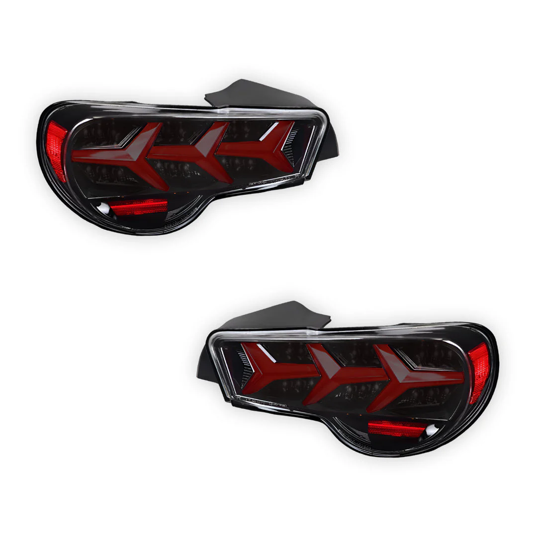 Toyota 86 (2012 - 2021) Lambo Style Sequential Full LED Tail Lights LH + RH - Image 10