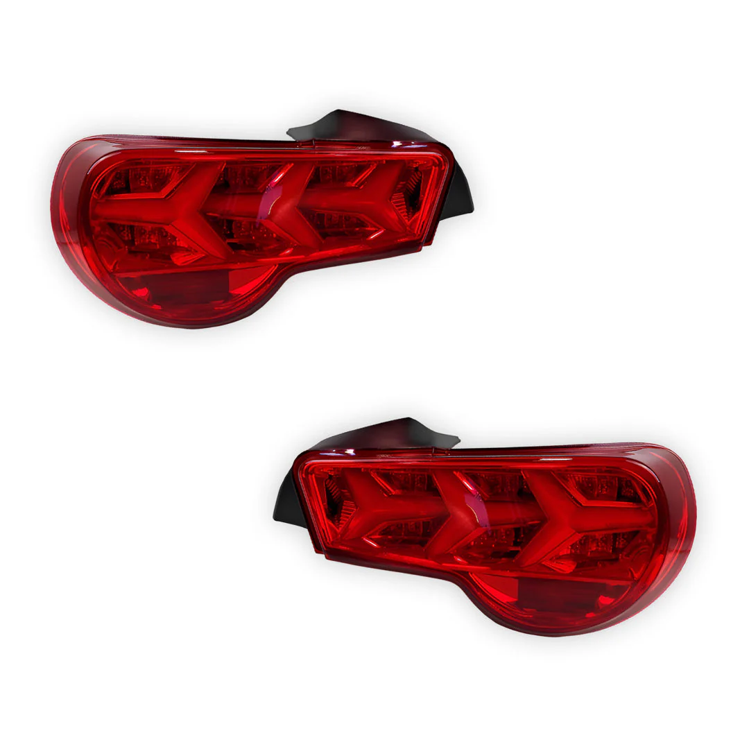 Toyota 86 (2012 - 2021) Lambo Style Sequential Full LED Tail Lights LH + RH - Image 5
