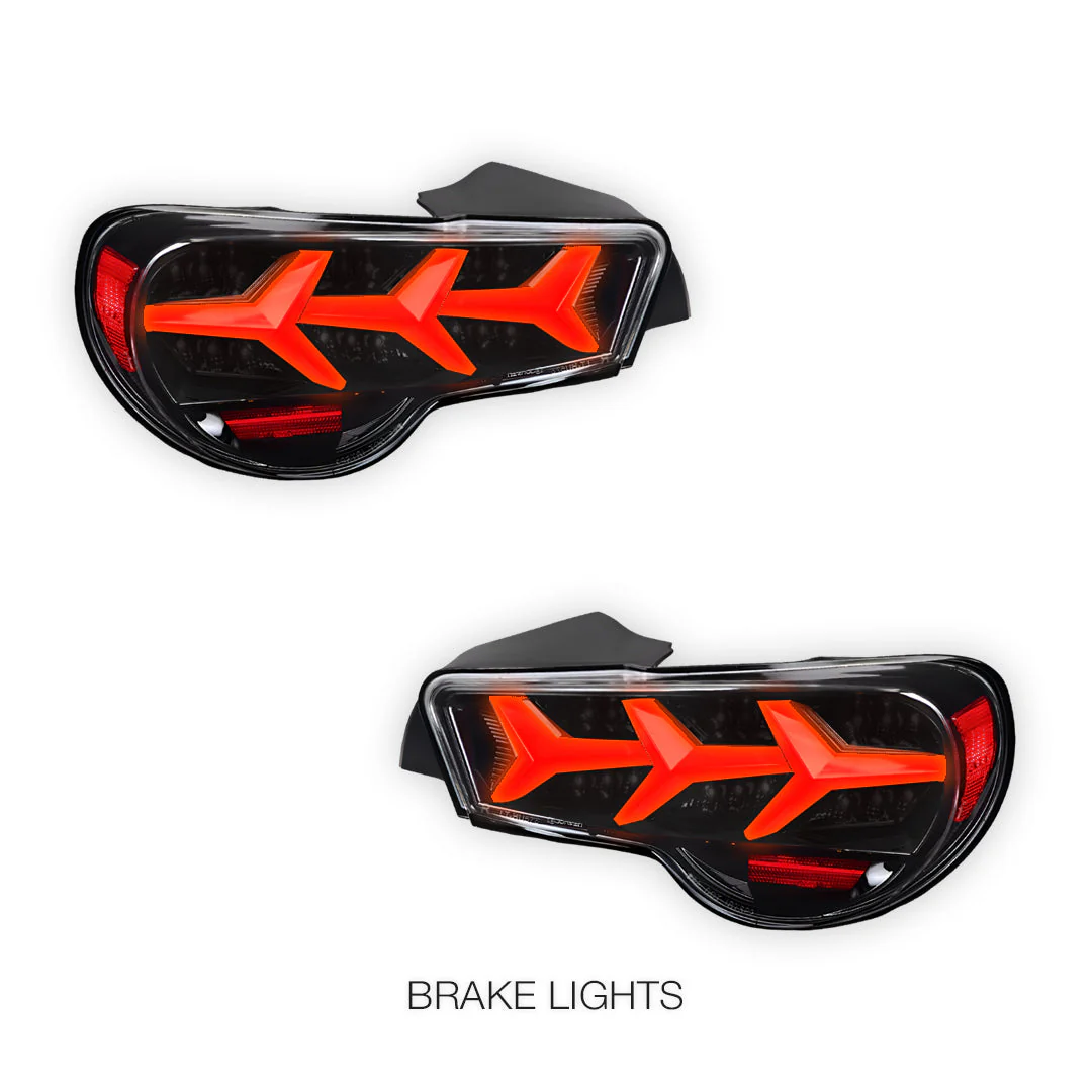 Toyota 86 (2012 - 2021) Lambo Style Sequential Full LED Tail Lights LH + RH - Image 8