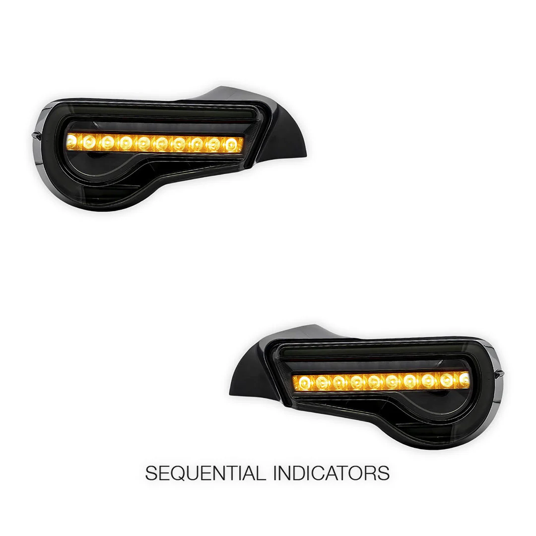 Toyota 86 / ZN6 1st Gen. (2012 - 2021) Valenti Sequential Full Smoked LED Tail Lights LH + RH - Image 4
