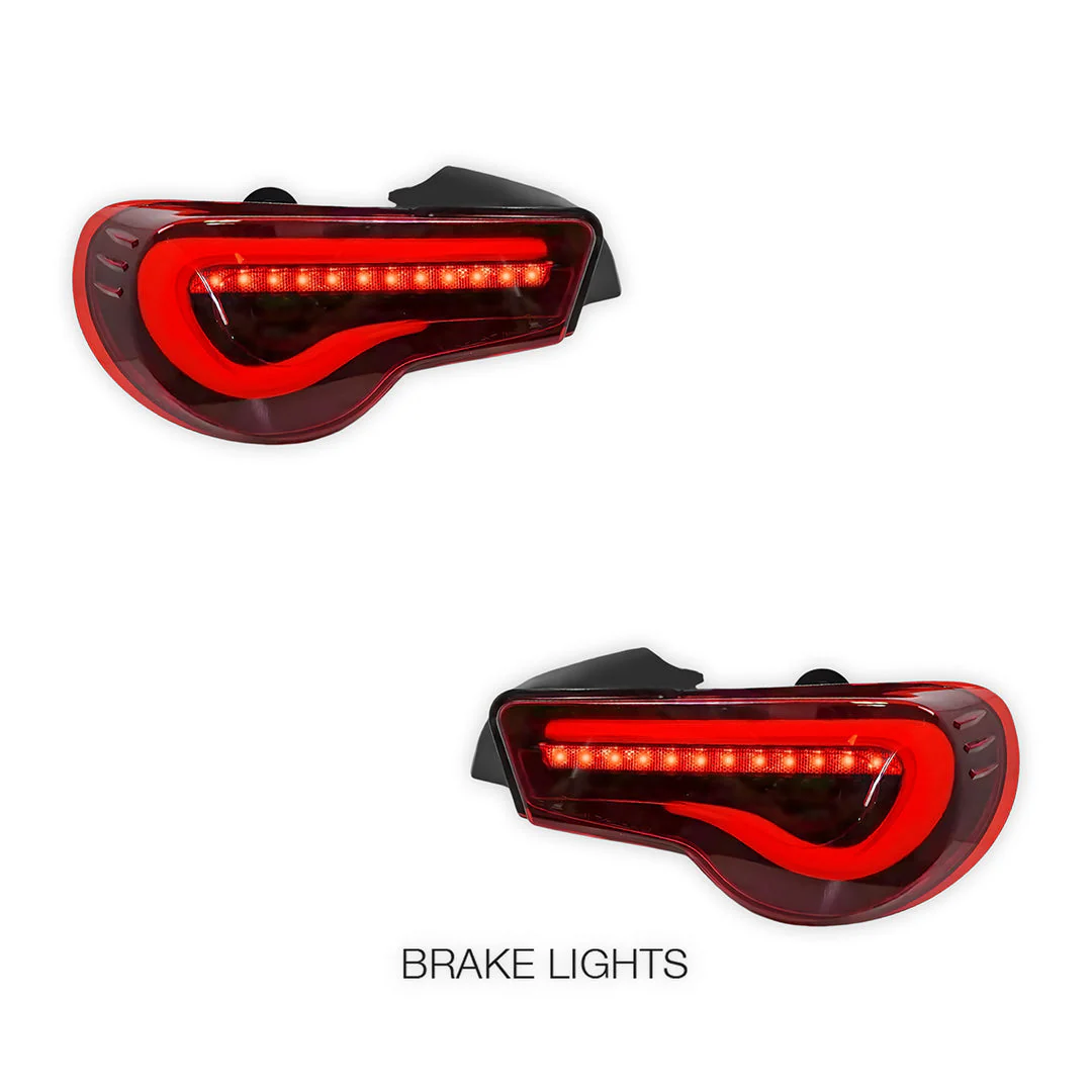 Toyota 86 / ZN6 1st Gen. (2012 - 2021) Valenti Sequential Smoked Red Full LED Tail Lights LH + RH - Image 2