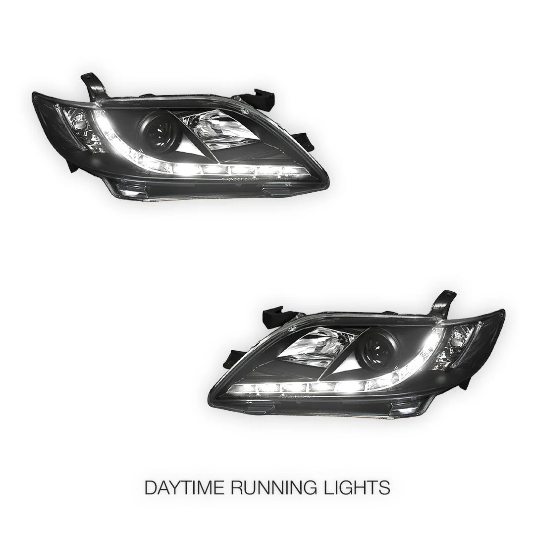 Toyota Camry XV40 (2006 - 2009) DRL Projector Headlights LH + RH - Image 2