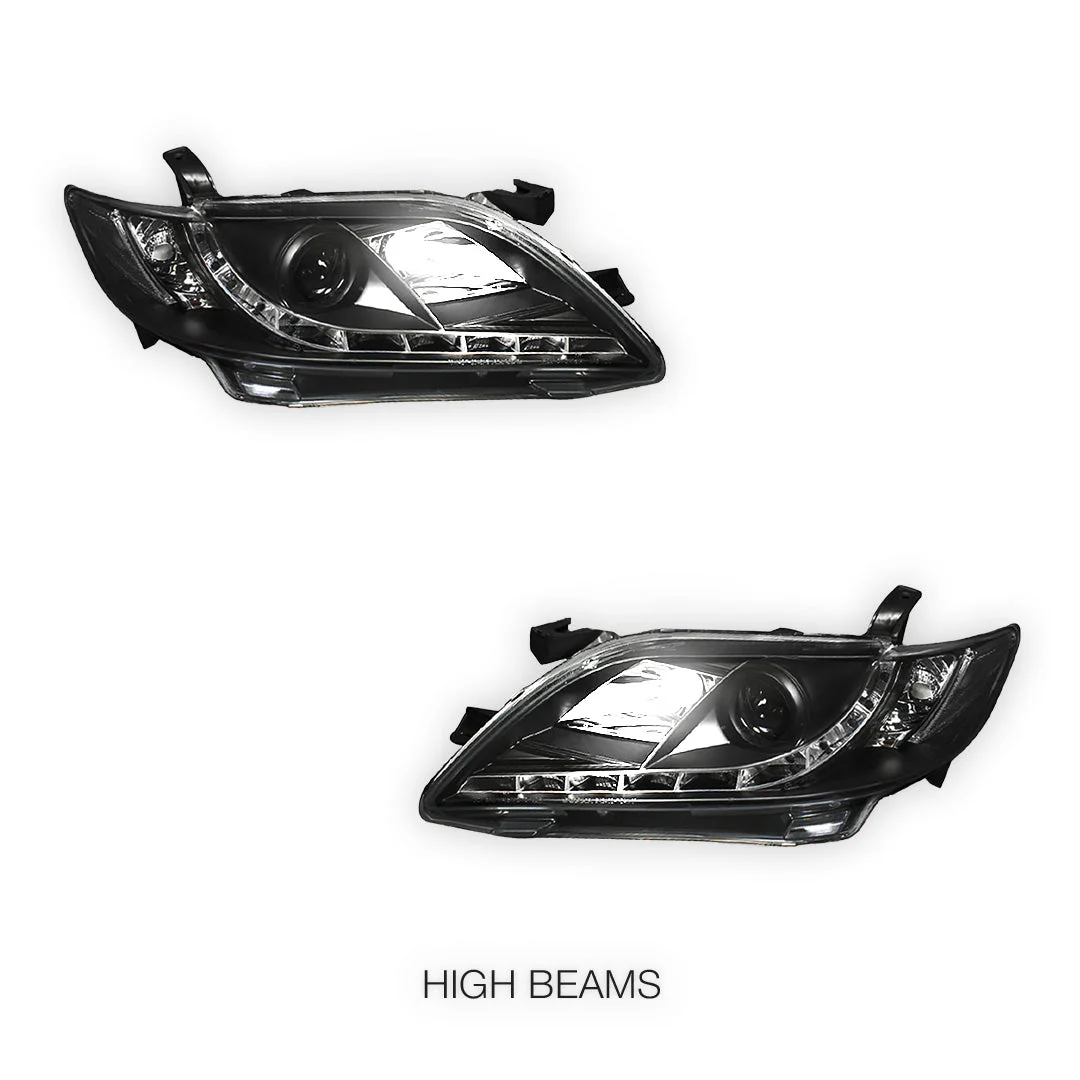 Toyota Camry XV40 (2006 - 2009) DRL Projector Headlights LH + RH - Image 5