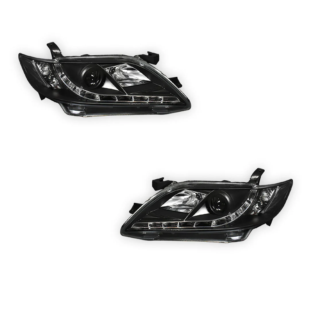 Toyota Camry XV40 (2006 - 2009) DRL Projector Headlights LH + RH - Image 6