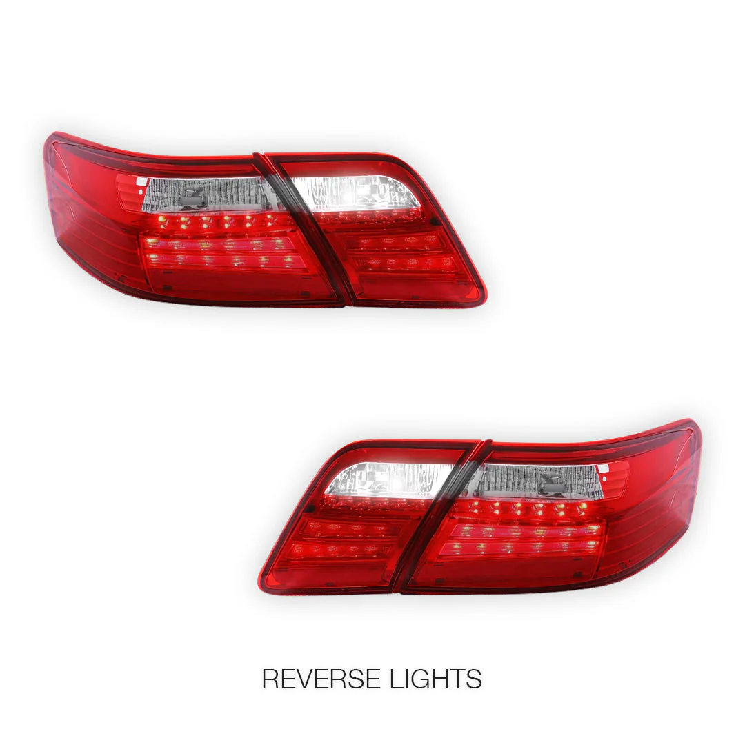 Toyota Camry XV40 (2006 - 2009) Smoked Red LED Tail Lights LH + RH - Image 5