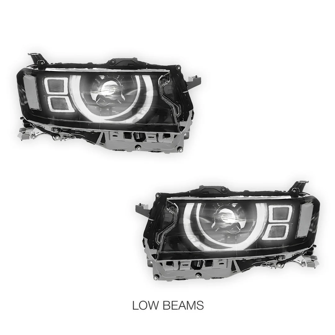 Toyota LandCruiser 300 Series (2021 - 2024) LED Headlights Halo DRL  LH + RH - Image 4