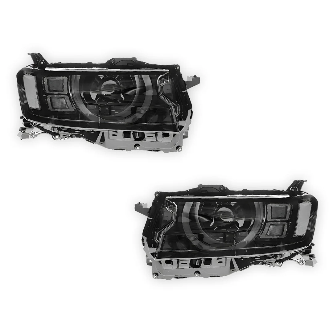 Toyota LandCruiser 300 Series (2021 - 2024) LED Headlights Halo DRL  LH + RH - Image 6