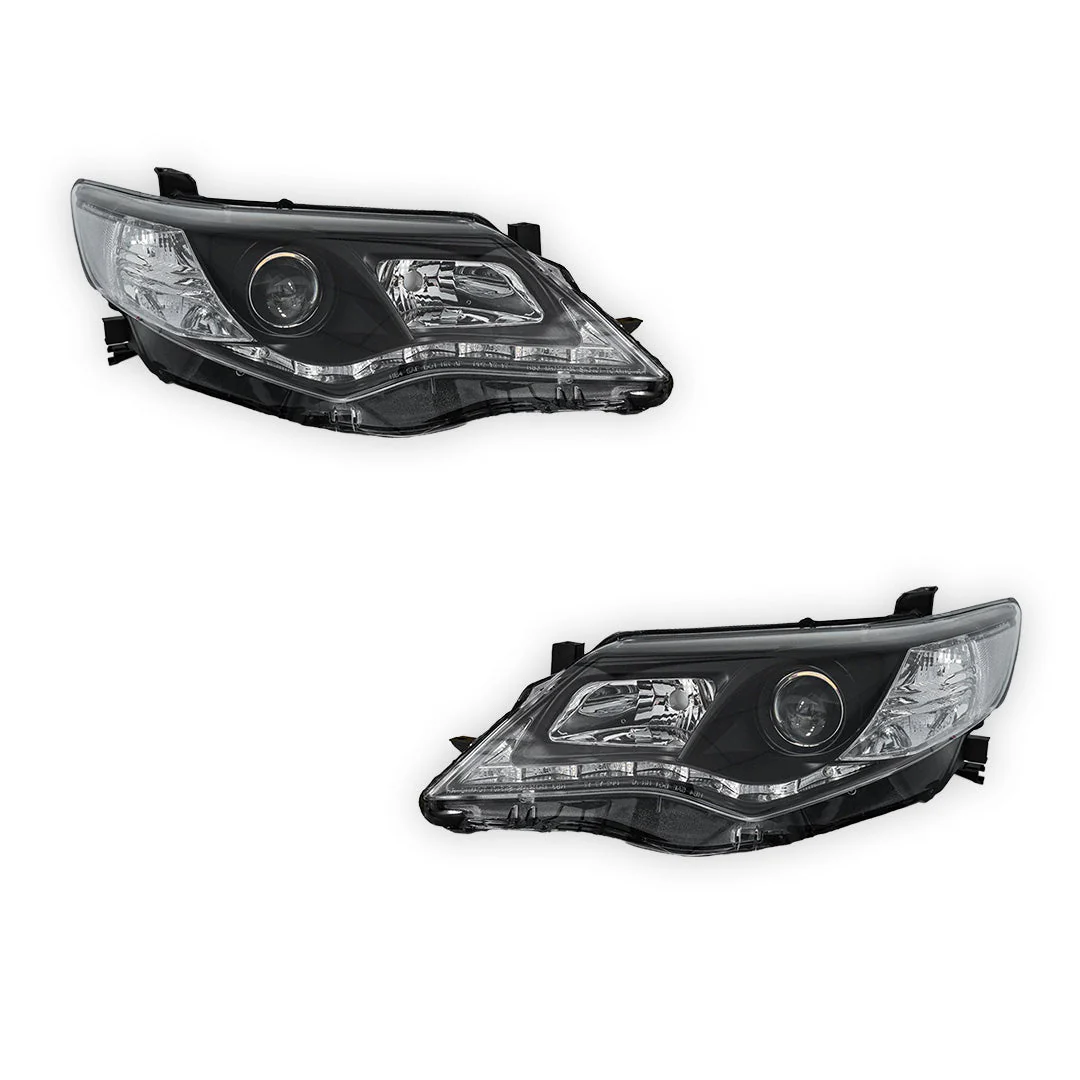 Toyota Camry XV50 (2012 - 2015) DRL Projector Headlights LH + RH - Image 6