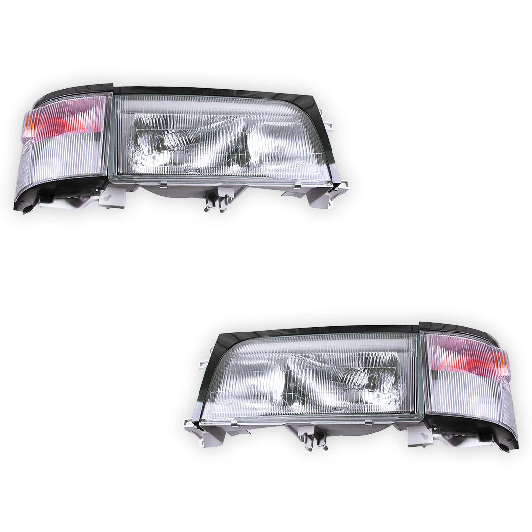 Toyota Coaster Bus BB40 / BB50 / HZB (1993 - 2006) Halogen OEM Style Headlights + Corner Lights LH + RH - Image 2