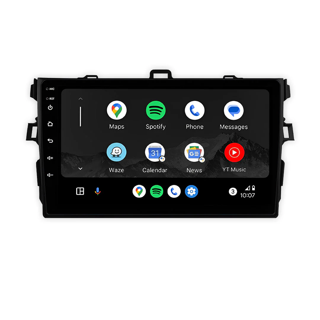 Toyota Corolla E140 / E150 (2006 - 2013) 7" 9" 13.3" Wireless Android 15 Head Unit for Apple CarPlay / Android Auto - Image 2