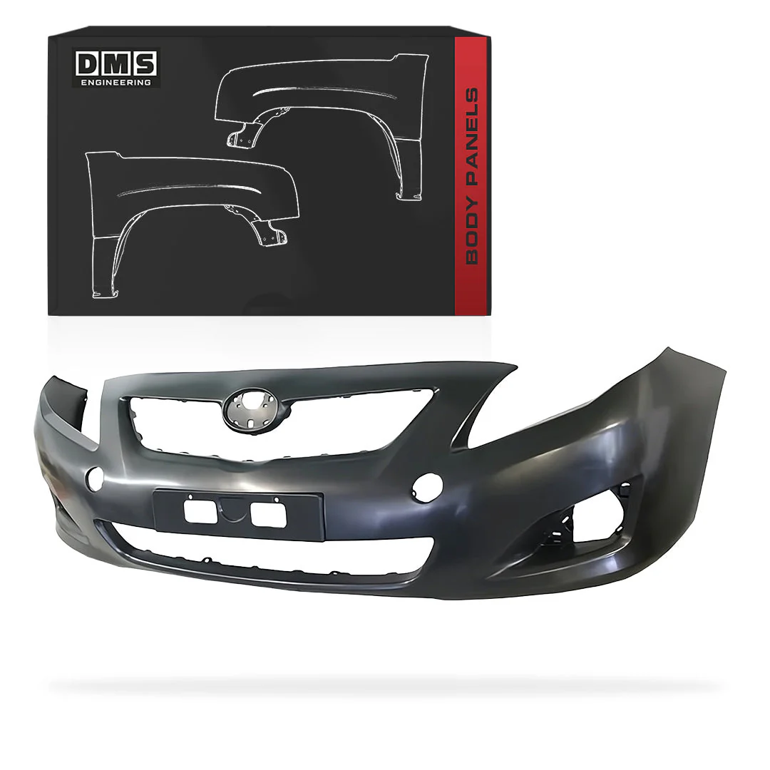 Toyota Corolla E140 / E150 (2007 - 2010) Black Front Bumper Cover - Image 2