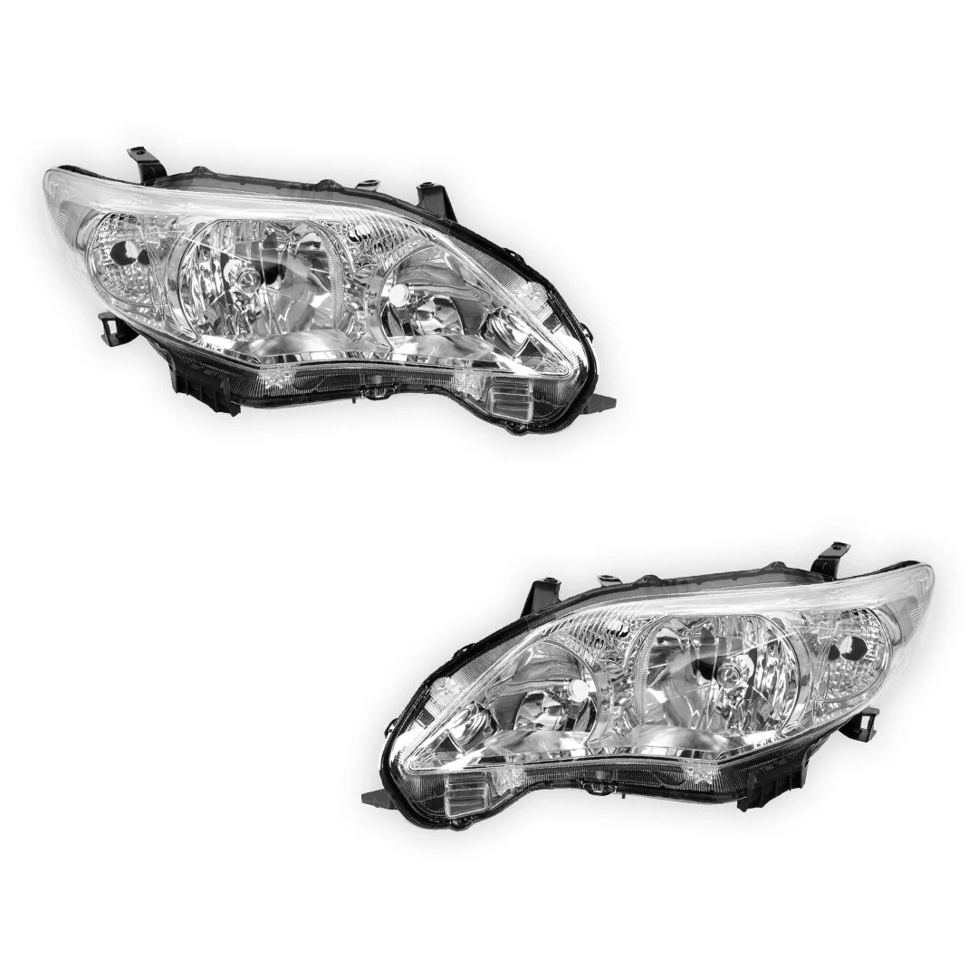 Toyota Corolla E150 (2010 - 2013) Genuine Non-Xenon Headlights LH + RH - Image 2